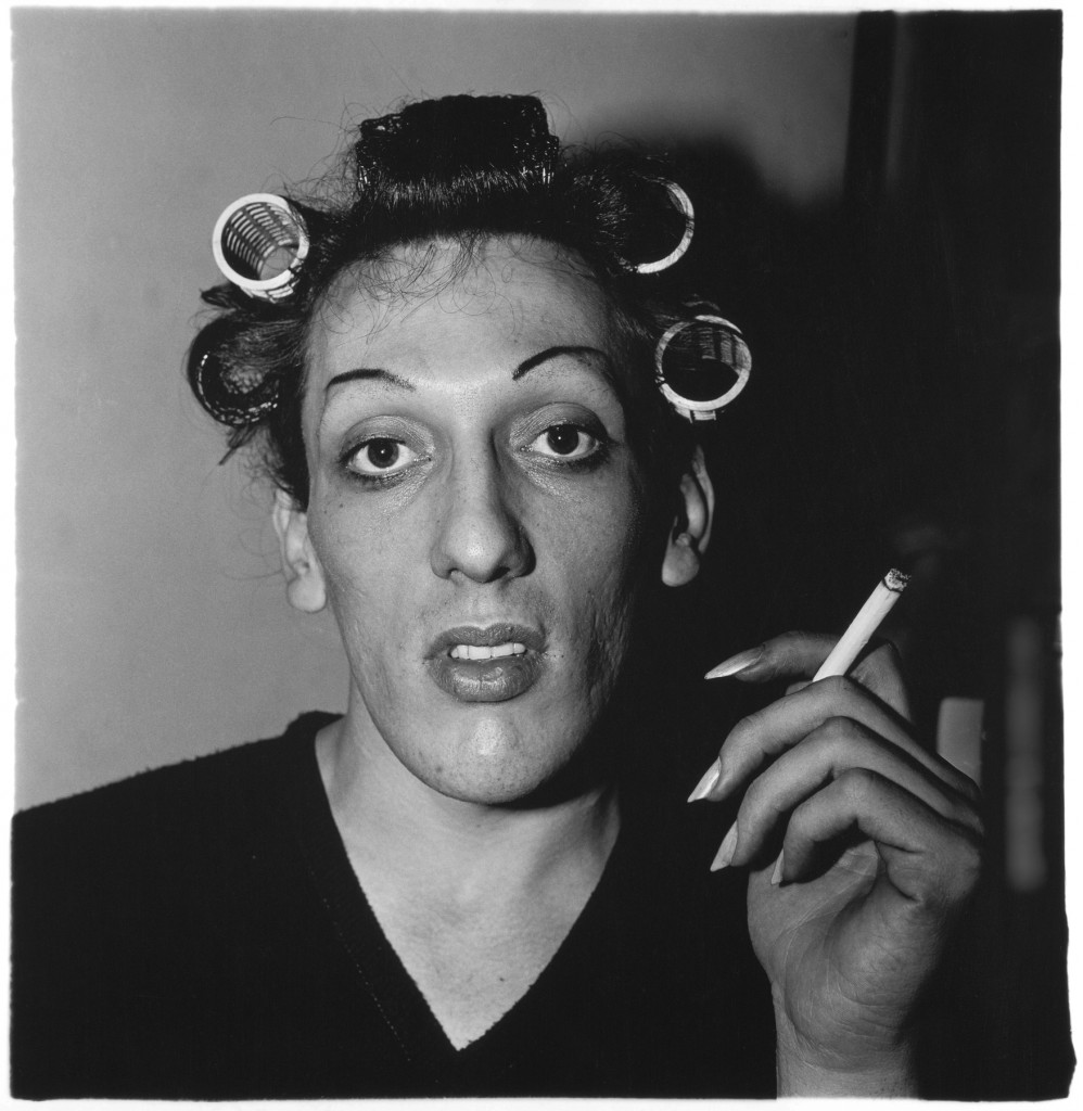 A young man in curlers at home on West 20th Street, N.Y.C. 1966