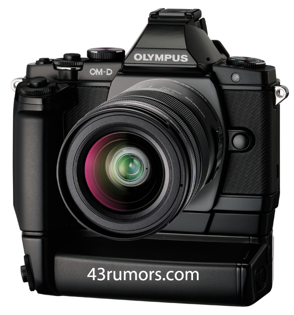 Olympus OM-D-E-M5 with power battery holder