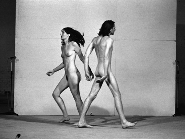 Marina Abramovic: the Artist is Present" Film Still, 2010. Image courtesy The ICA London, Marina Abramovic, Matthew Akers and Show of Force.