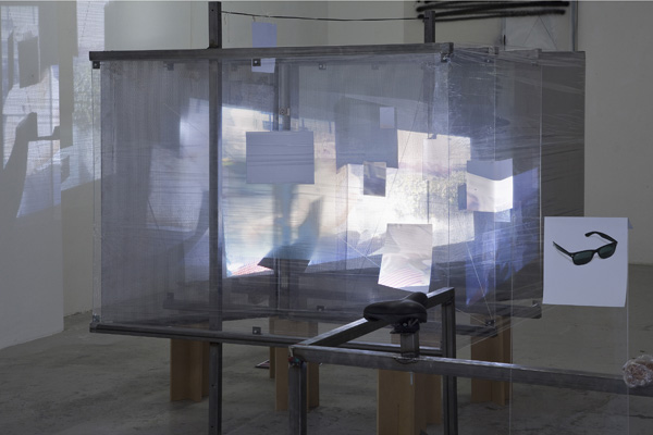 Neil Beloufa, 'Nice seats and projection.'(2013, video - 2011). Photo by Filippo Armellin.