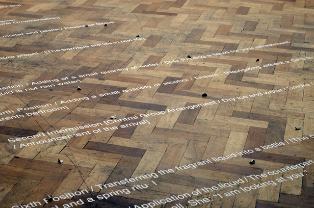 Hans Jacob Schmidt, 'Structural Ornament' (2013). Michael Handley, 'Daniel Predicted It?' (2013). Exhibition view.