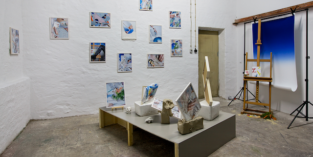 'Open for Business', studio instalation view. Image courtesy Neumeister Bar-Am..