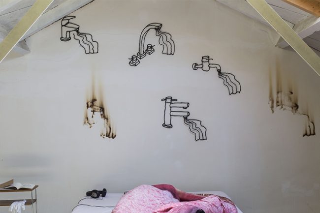Josh Bitelli, Tara Has No Rooms Inside (2015) installation view. Courtesy the artist.
