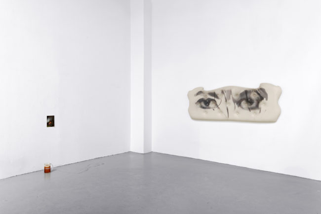 Jack Lavender + Isaac Lythgoe, Never Land Alone (2016). Exhibition view. Courtesy Exo Exo + Galerie Eric Hussenot, Paris.