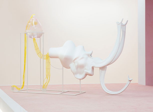 Marguerite Humeau, 'FOXP2', (2016). Installation view. Courtesy the artist + Palais de Tokyo. Photo: Spassky Fischer